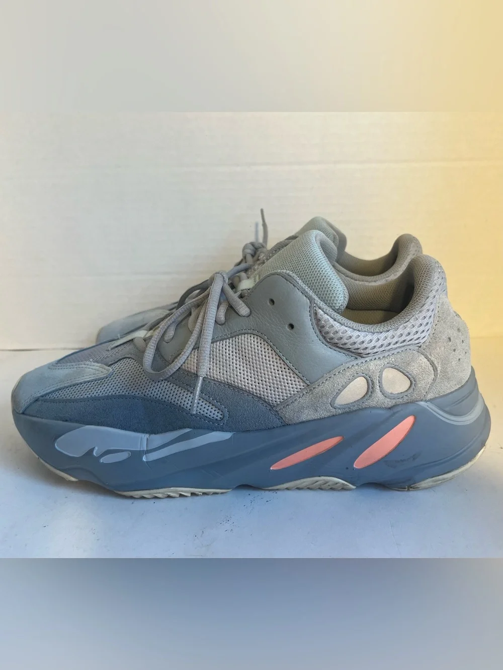 MEN'S 2019 ADIDAS YEEZY BOOST 700 RUNNING SNEAKERS (INERTIA) (SIZE 12) EXCELLENT